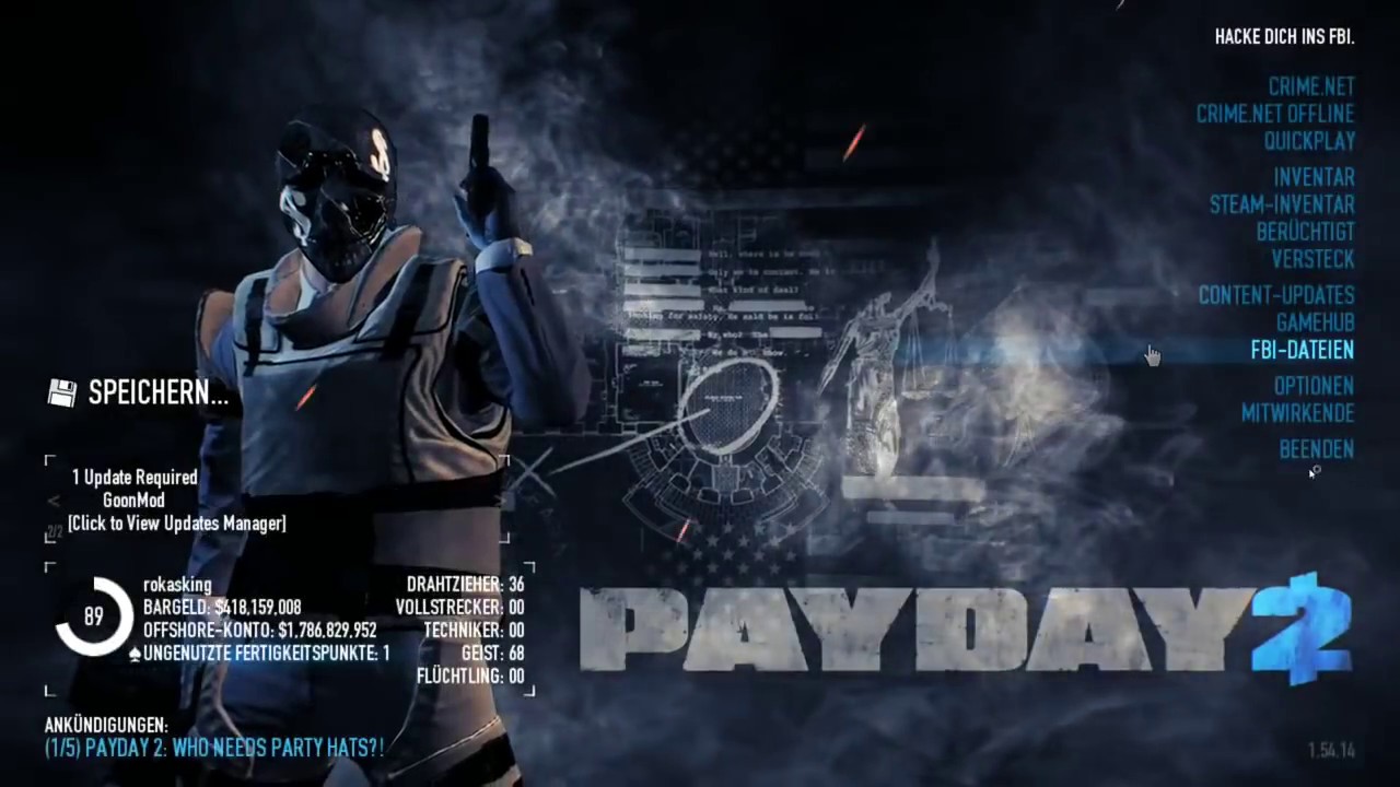 payday 2 dlc unlocker and trainer 2017